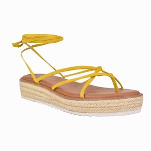 Nine West Candid Ankle Wrap Heeled Sandals - Yellow - Ireland (ZE5674309)